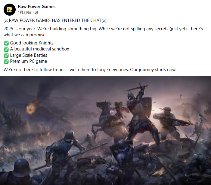前CDPR设计师领衔中世纪RPG 开发涉足生成式AI
