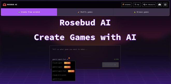 本周 AI 项目推荐：Rosebud、Seele、KuranGames……AI游戏产品盘点