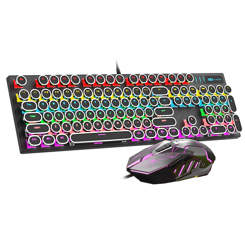 释放你的游戏潜能MageGee 机械风暴电竞游戏键盘鼠标套装来袭！
