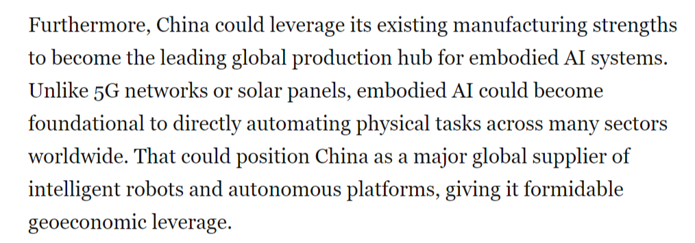 美媒：中国正在赢得具身人工智能竞赛(图3)