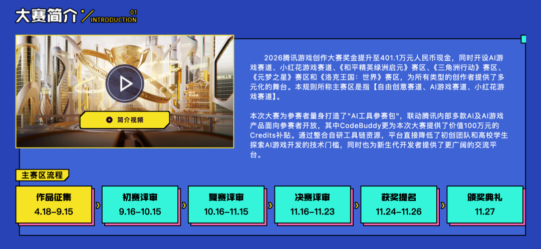 2026腾讯游戏创作大赛启幕：连接全球开发者 共拓AI游戏新舞台(图1)